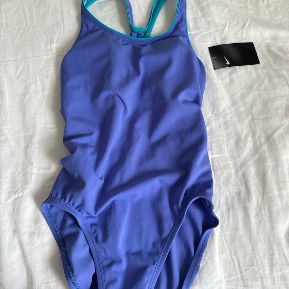 Blue Nike One-Piece Swimsuit